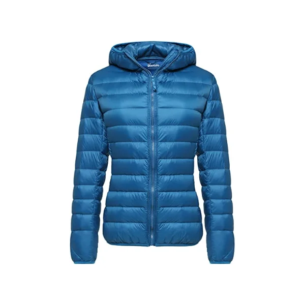 Wantdo Women's Hooded Packable Ultra Light Weight Short Down Jacket