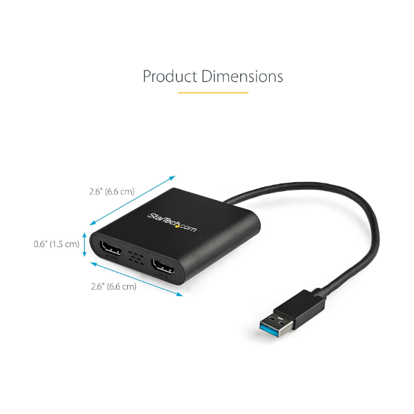 StarTech.com USB 3.0 to Dual HDMI Adapter