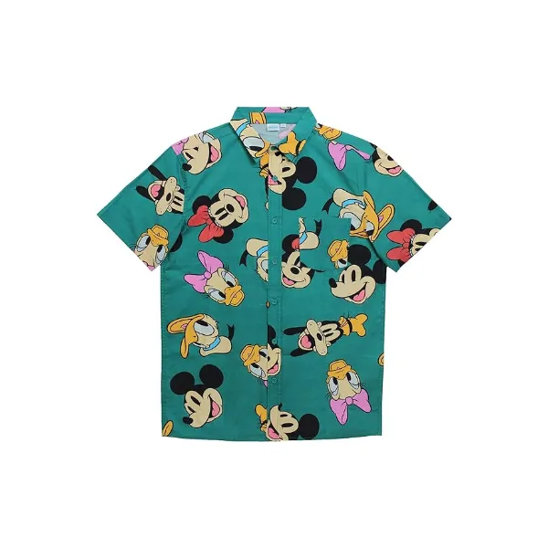 Disney Men's Mickey and Friends Button Down Shirt